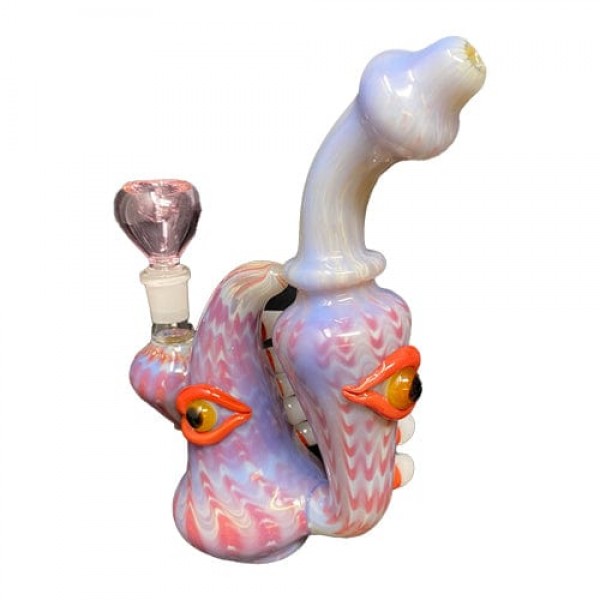 Heady Handmade Spike & Eyes Glass Bong